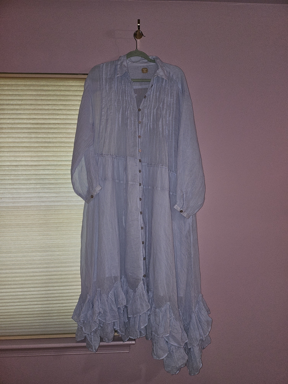 Free People Sea La Vie Midi Dress, Xs Nwt In Blue Snowflake - Picture 9 of 11